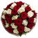 bouquet of red and white roses. Mexico